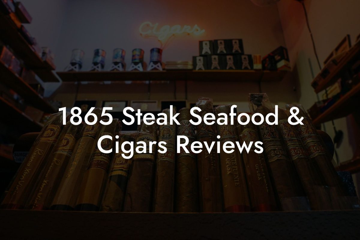 1865 Steak Seafood & Cigars Reviews