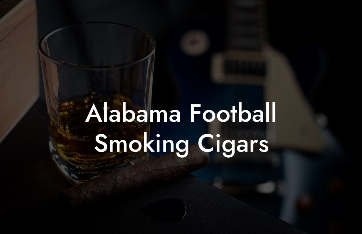 Alabama Football Smoking Cigars