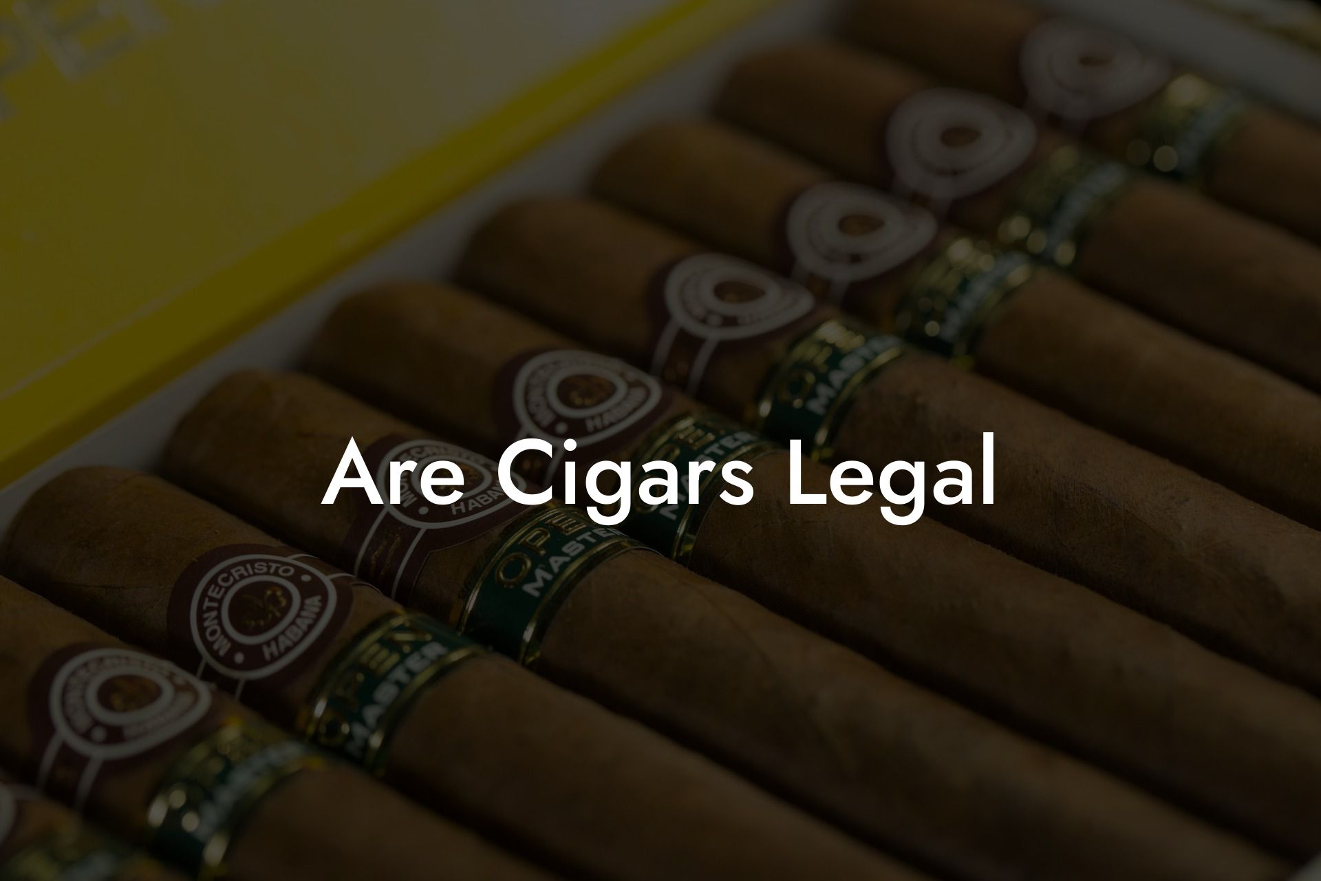 Are Cigars Legal