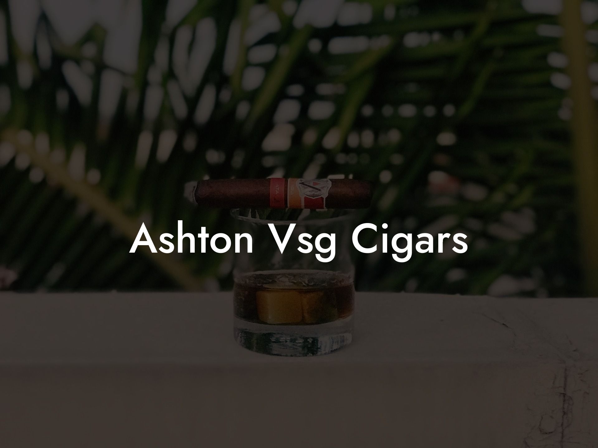 Ashton Vsg Cigars