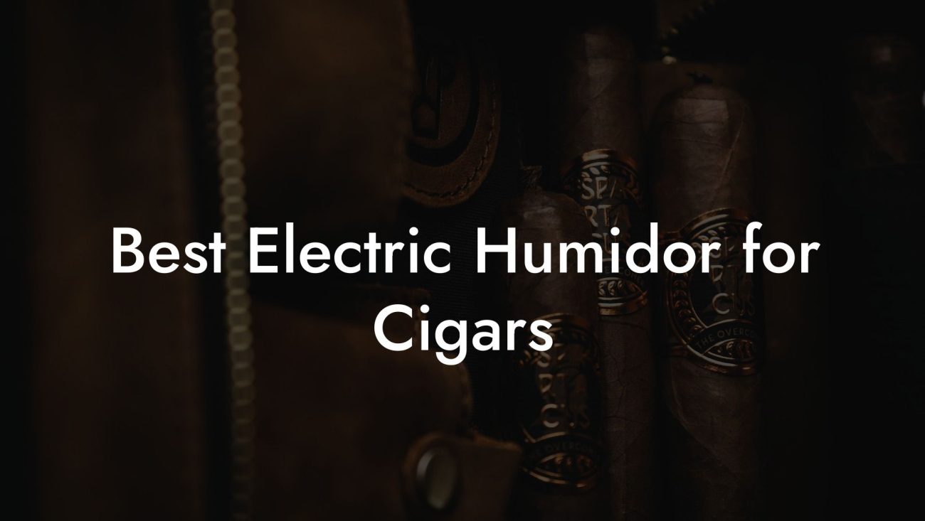 Best Electric Humidor for Cigars