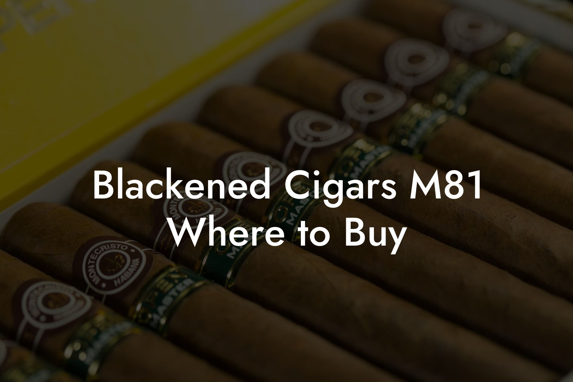 Blackened Cigars M81 Where to Buy