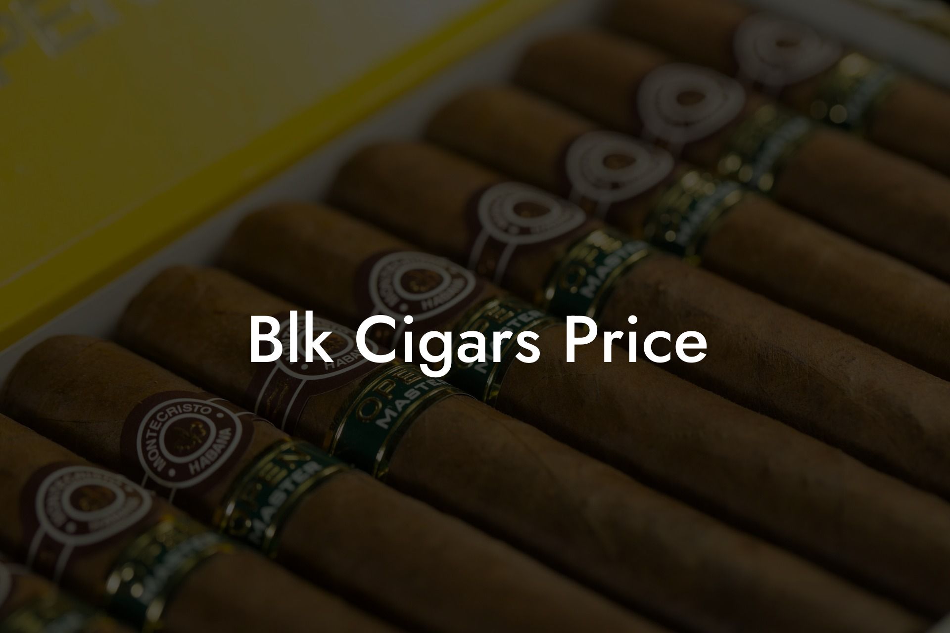 Blk Cigars Price