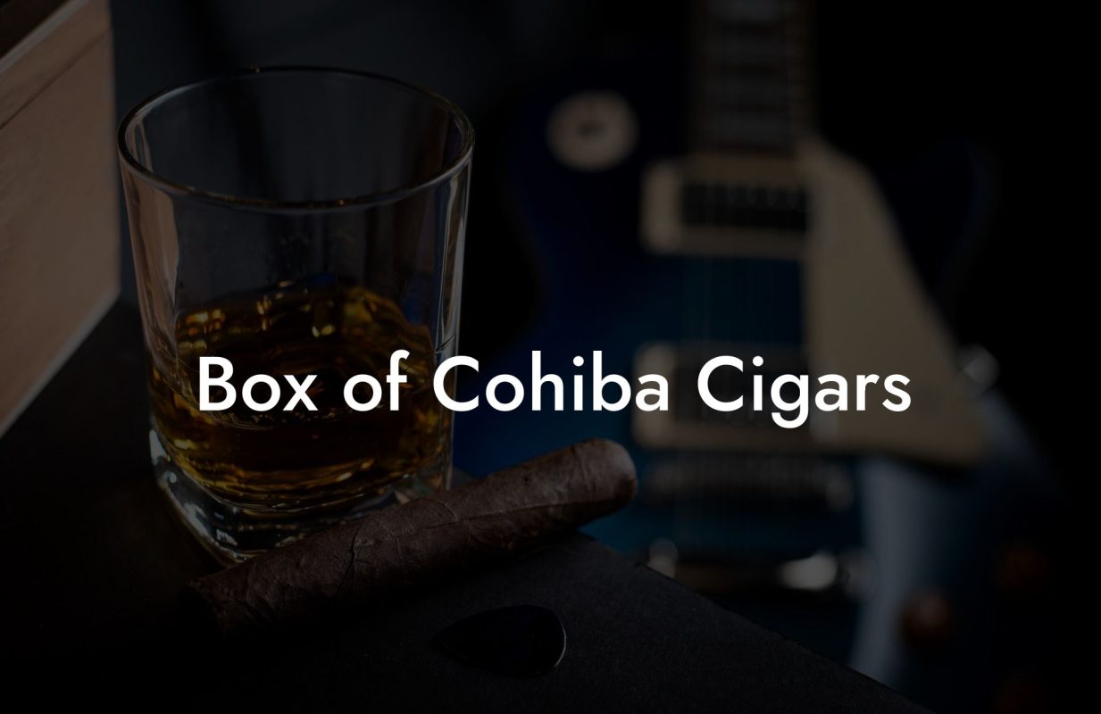 Box of Cohiba Cigars