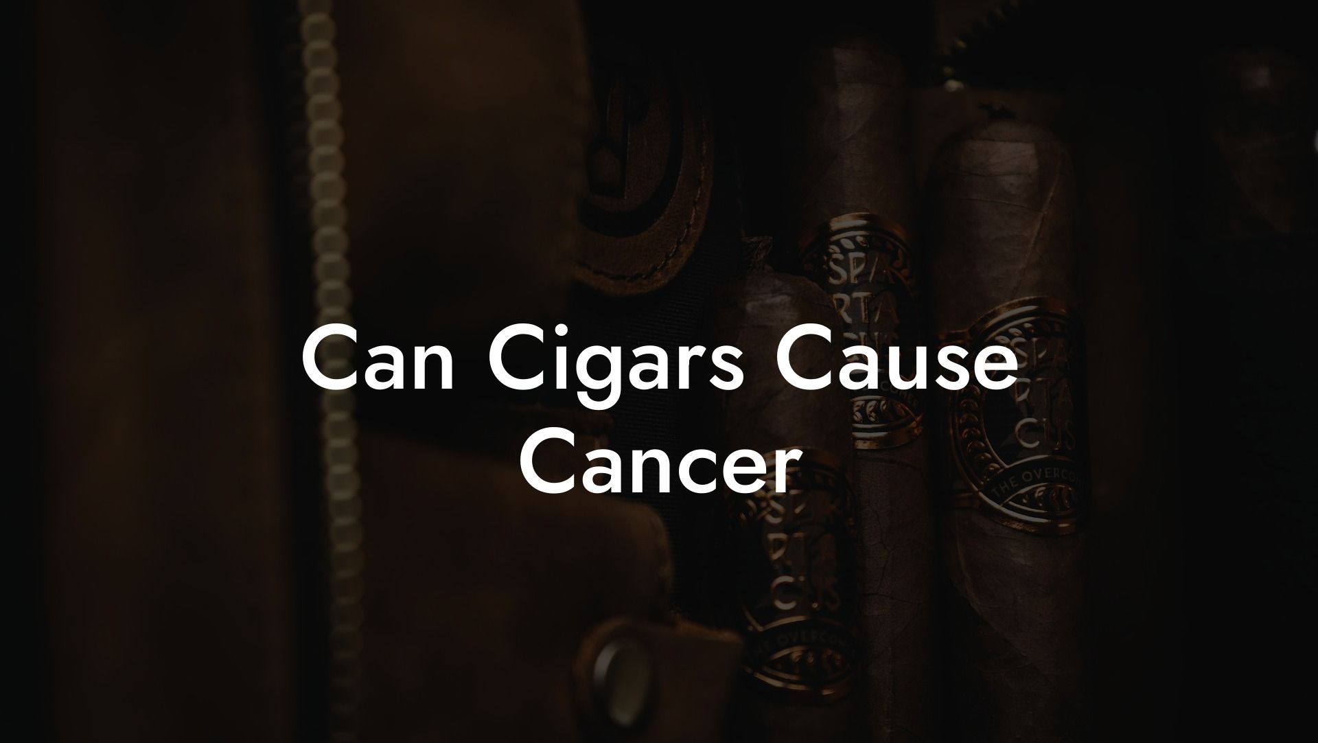 Can Cigars Cause Cancer
