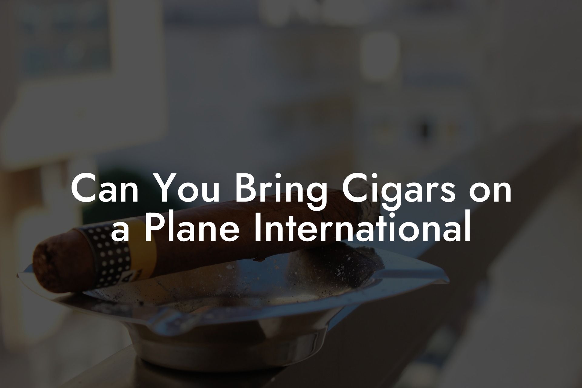 Can You Bring Cigars on a Plane International