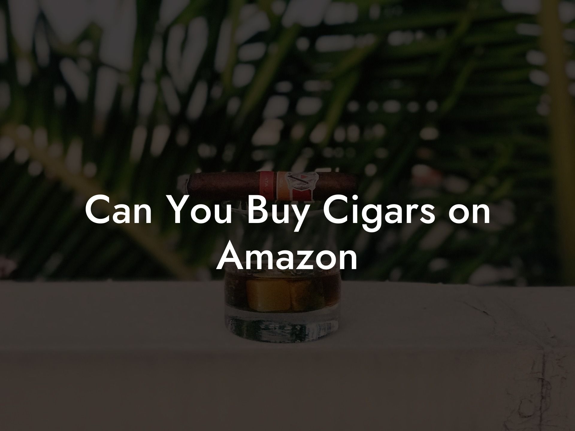 Can You Buy Cigars on Amazon