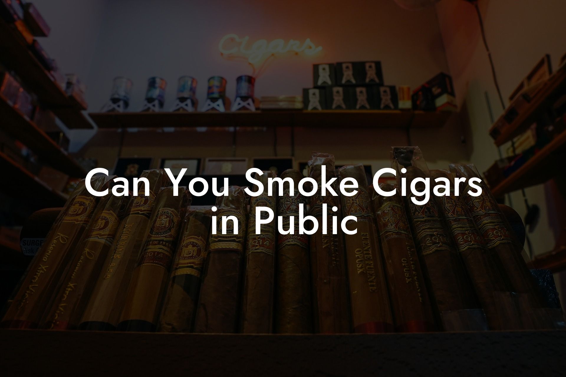 Can You Smoke Cigars in Public