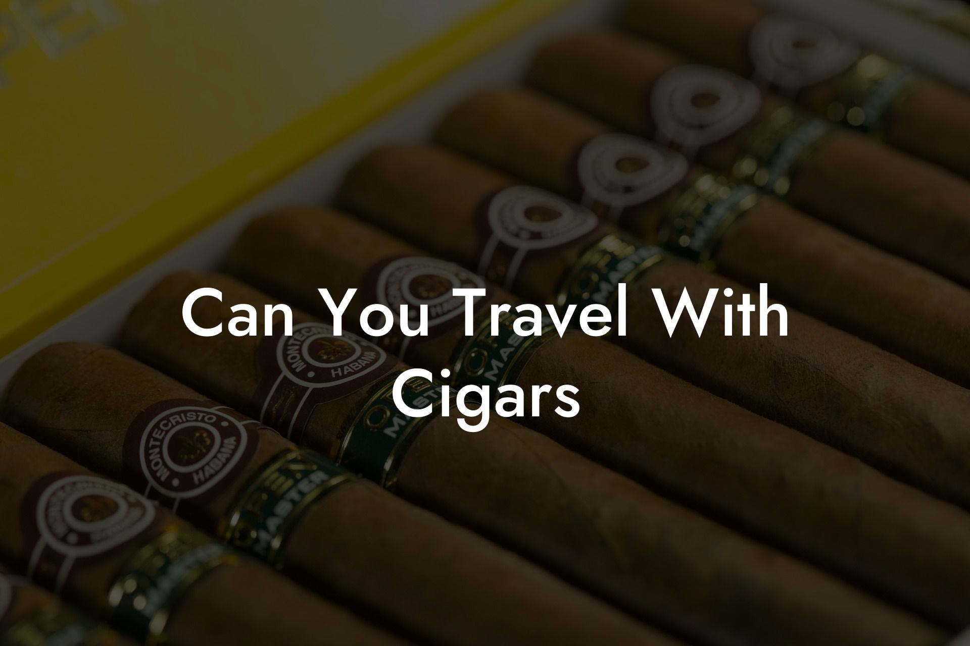 Can You Travel With Cigars