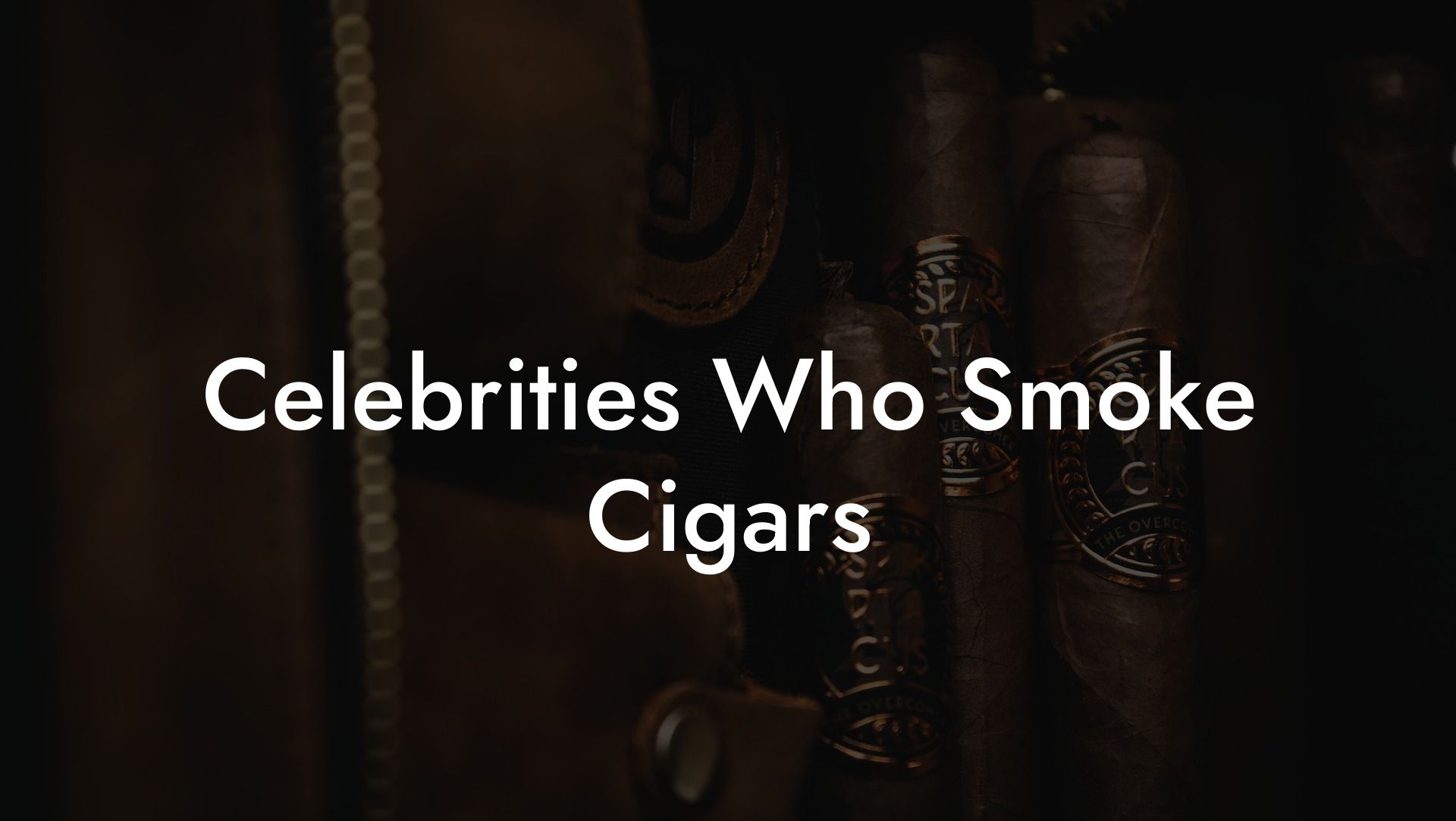 Celebrities Who Smoke Cigars