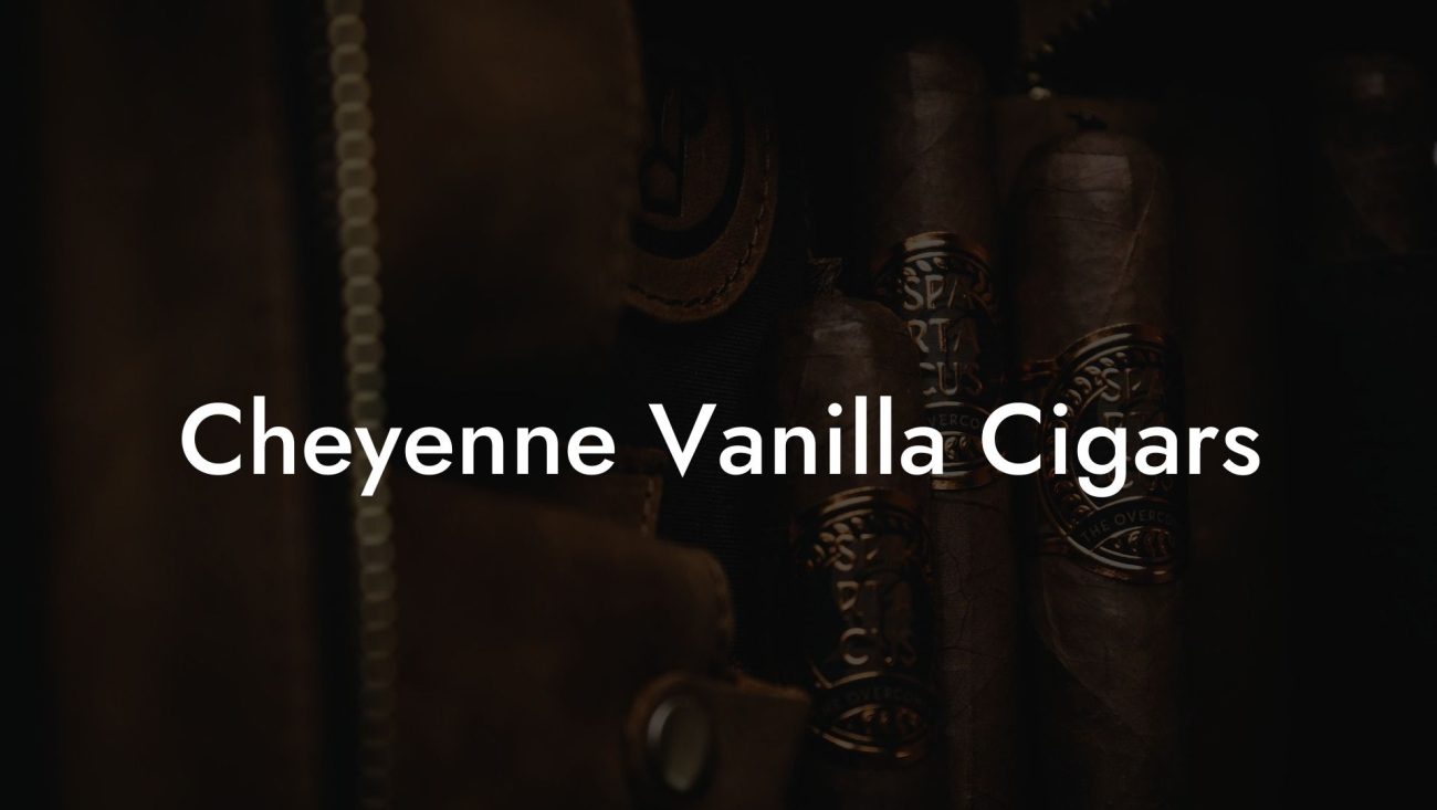 Cheyenne Vanilla Cigars