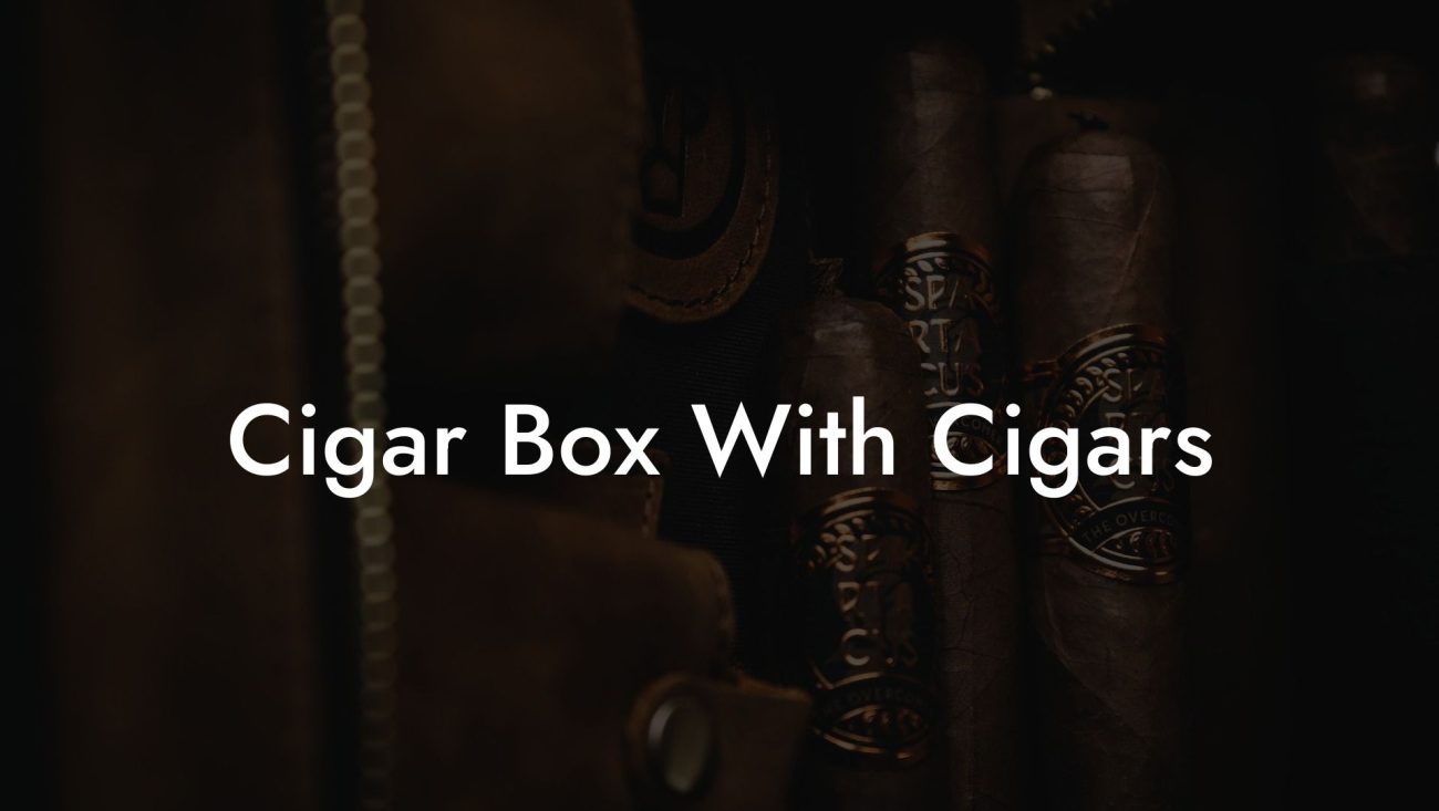 Cigar Box With Cigars