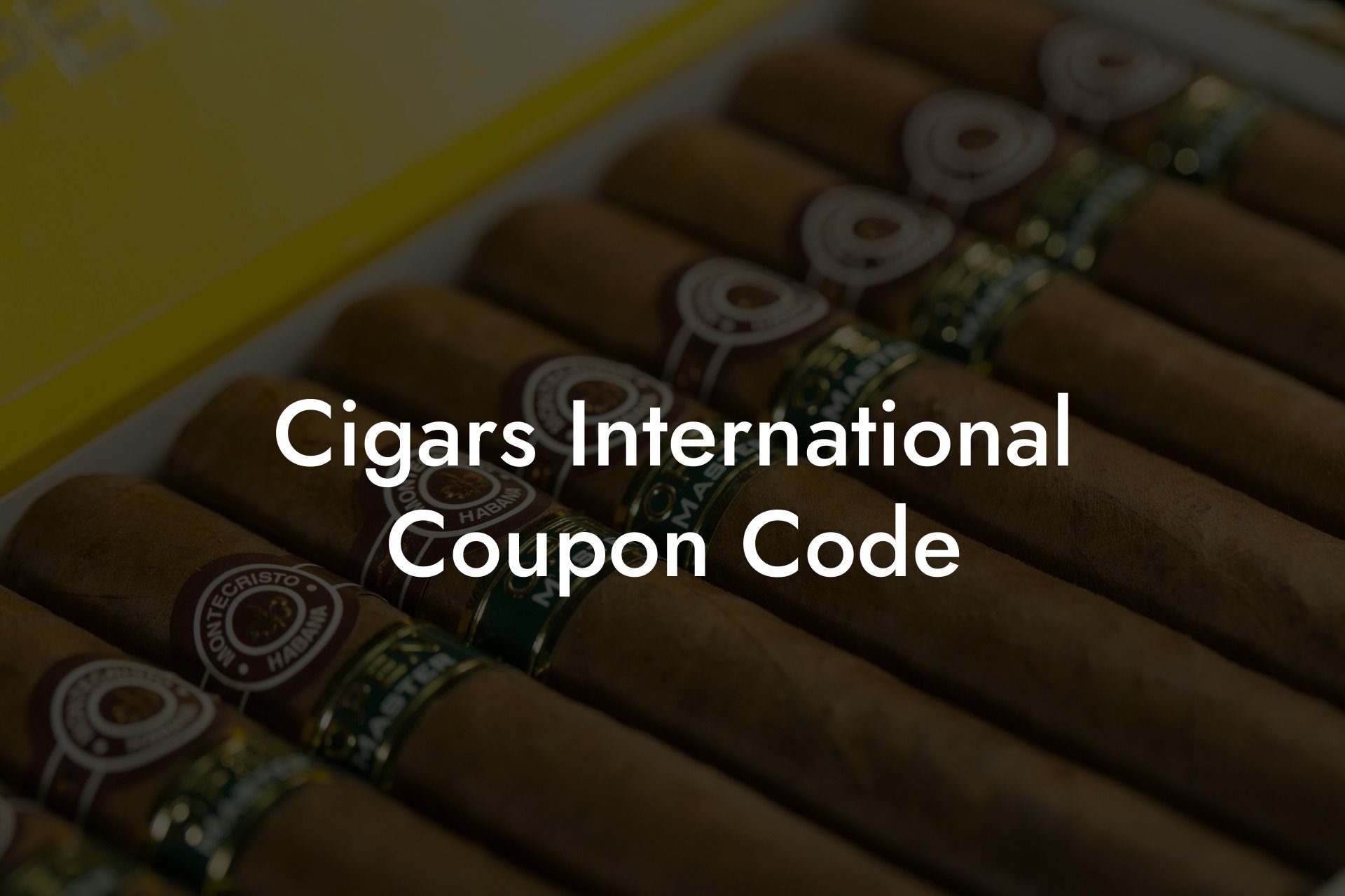 Cigars International Coupon Code