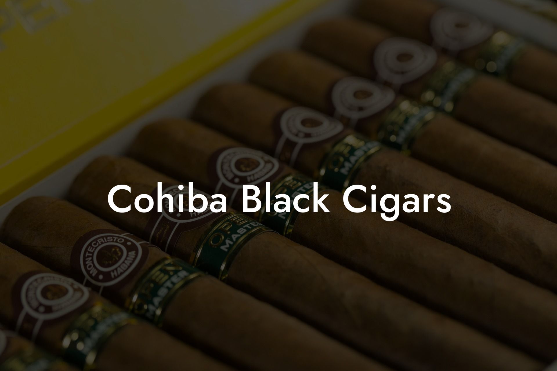 Cohiba Black Cigars