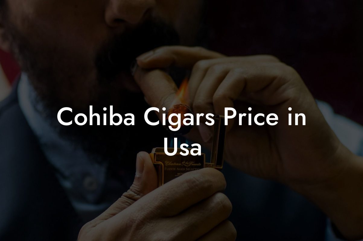 Cohiba Cigars Price in Usa