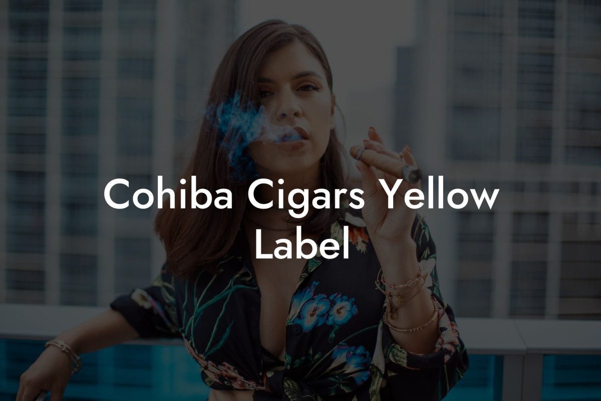 Cohiba Cigars Yellow Label