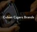 Cuban Cigars Brands