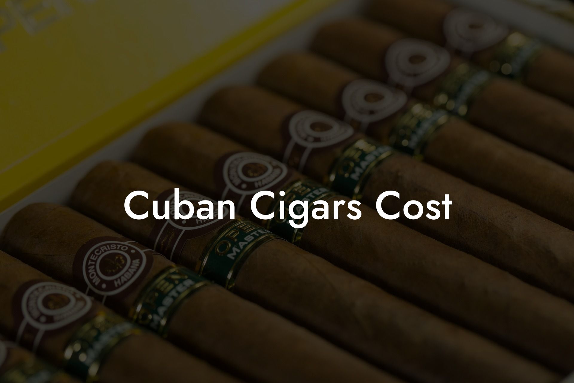 Cuban Cigars Cost