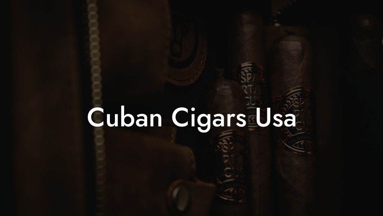 Cuban Cigars Usa