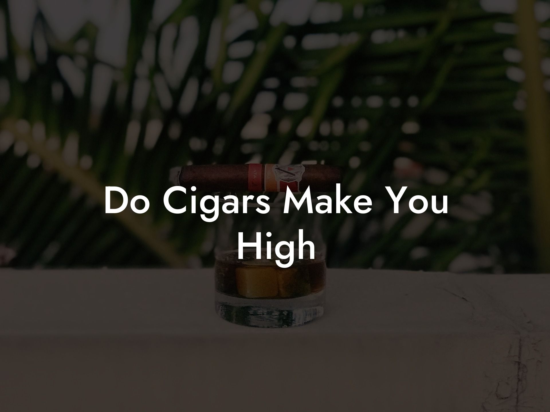 Do Cigars Make You High