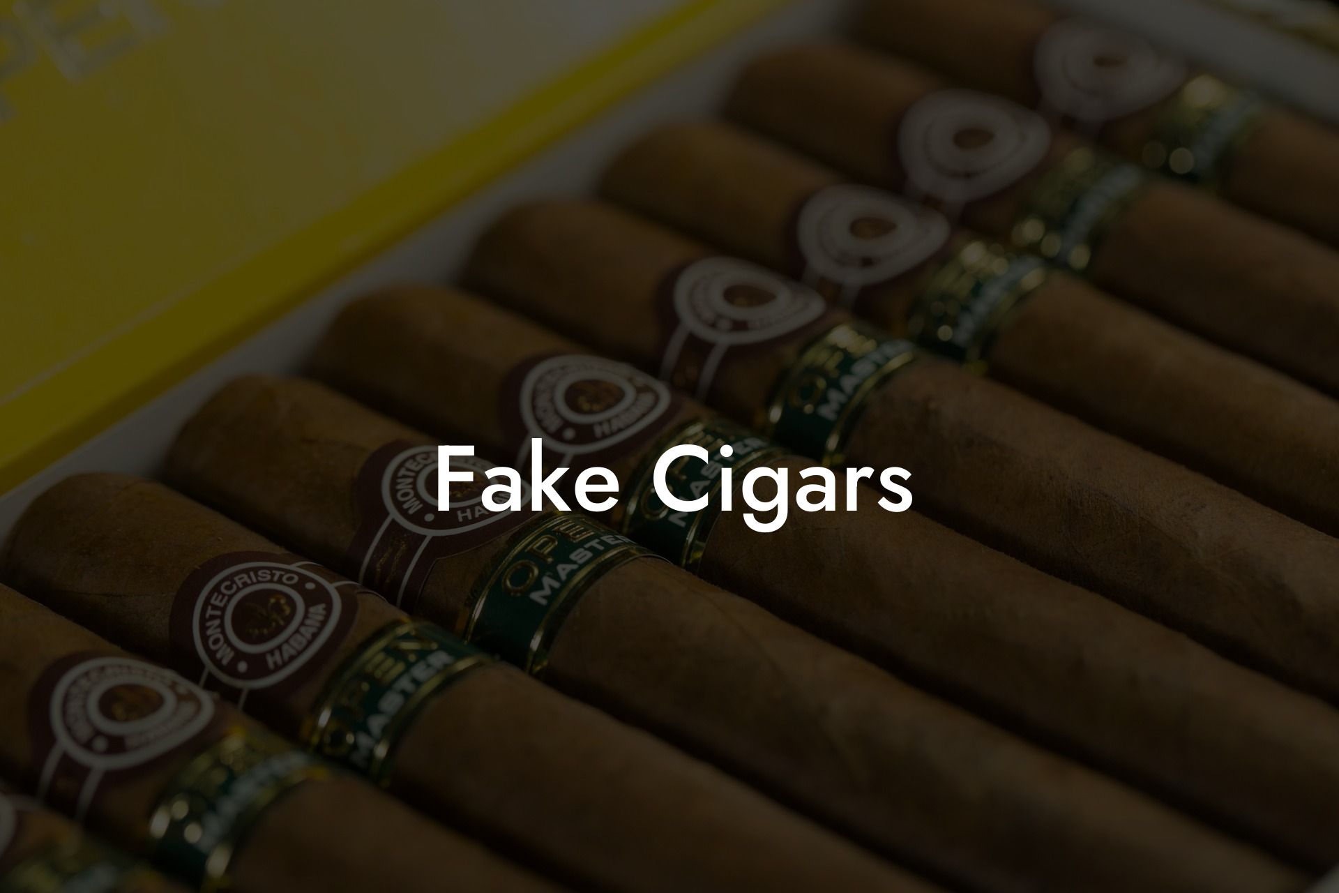 Fake Cigars
