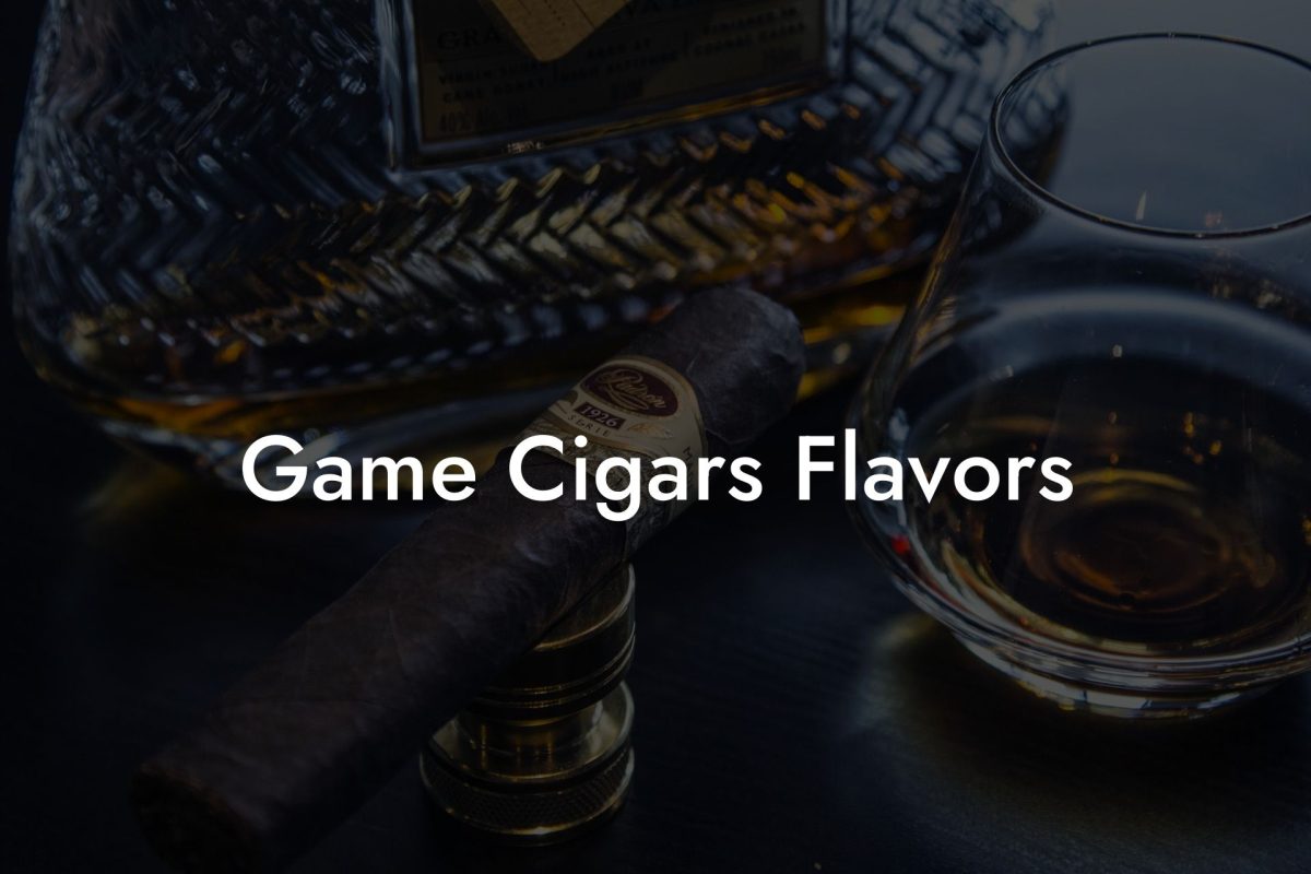 Game Cigars Flavors