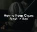 How to Keep Cigars Fresh in Box