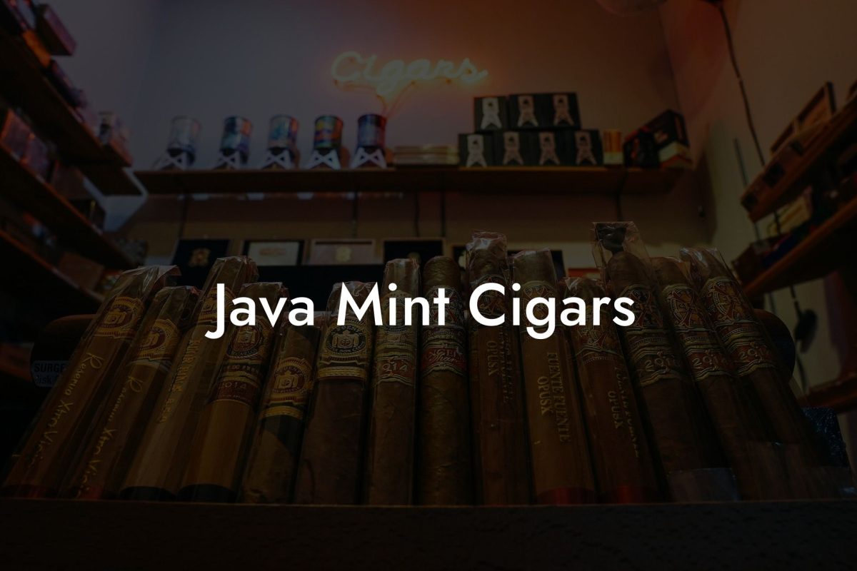 Java Mint Cigars