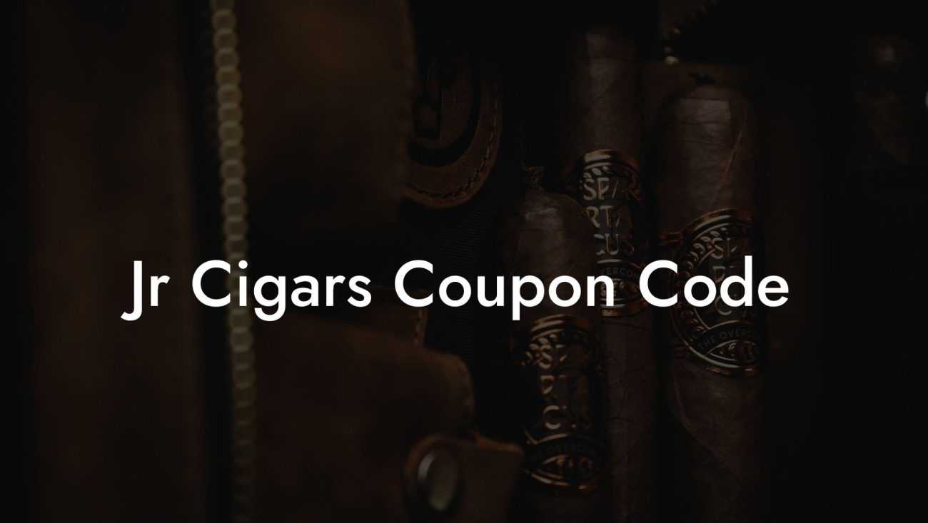 Jr Cigars Coupon Code