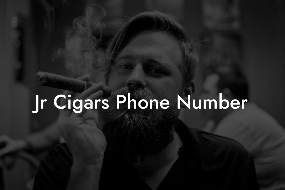 Jr Cigars Phone Number