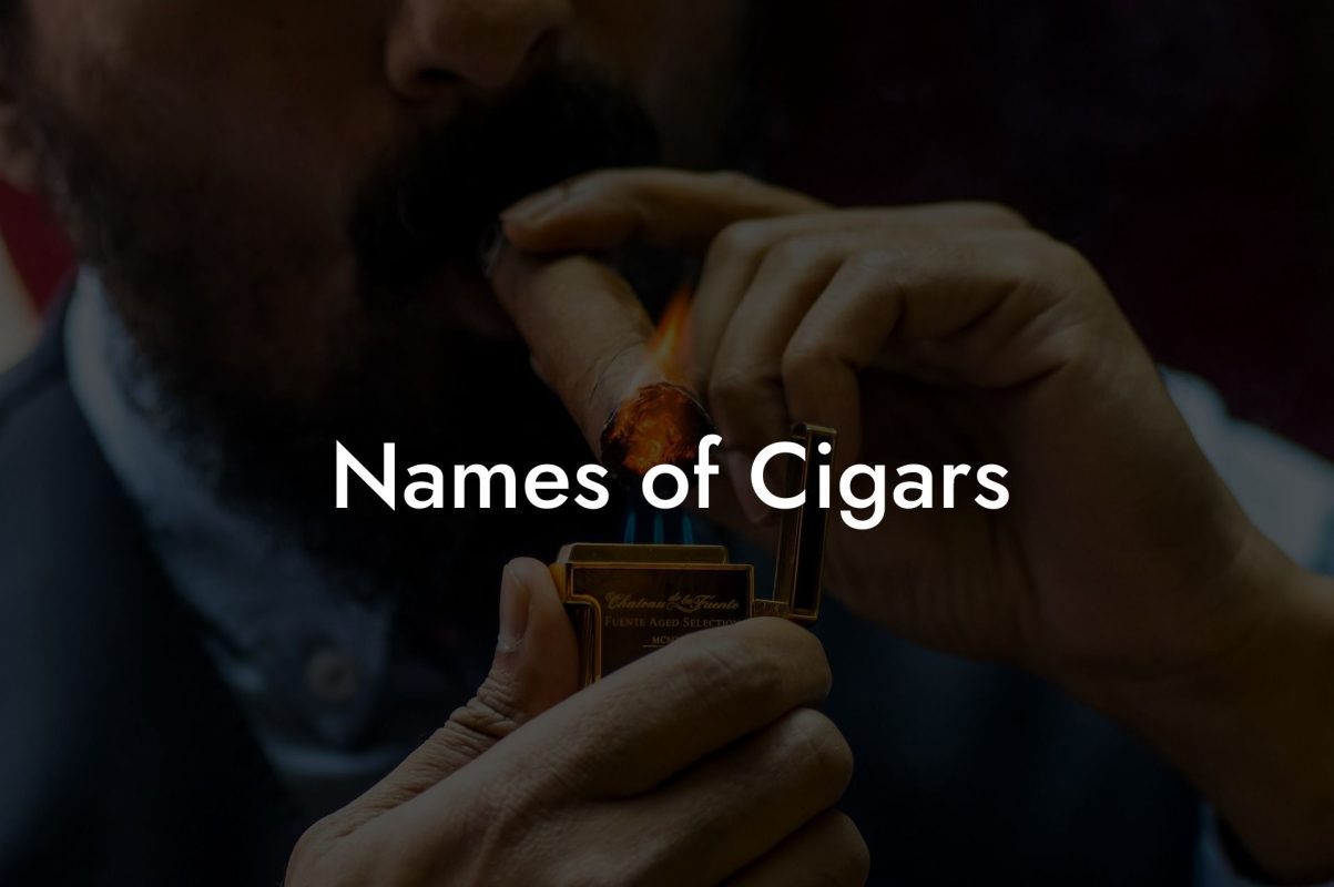 Names of Cigars