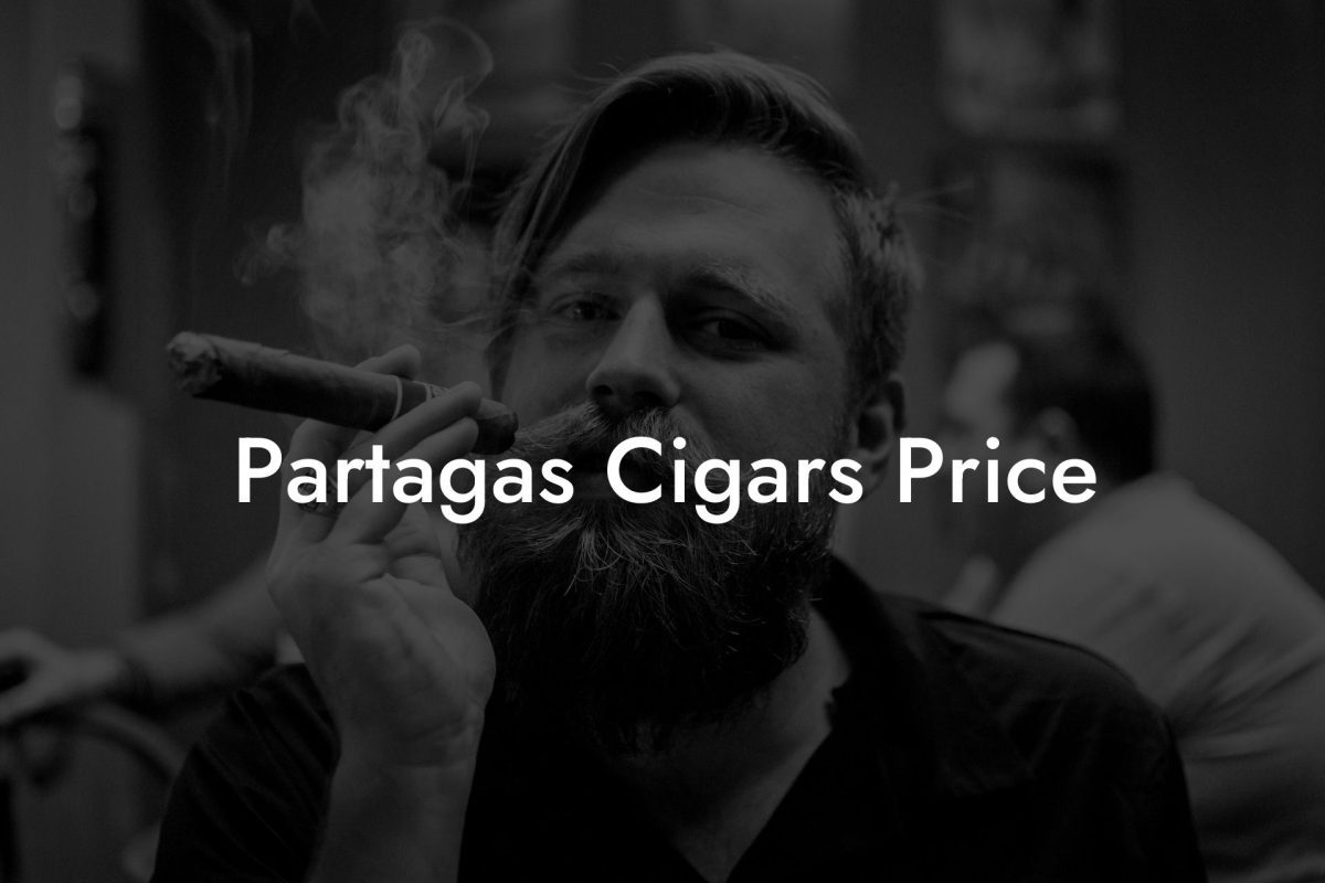 Partagas Cigars Price