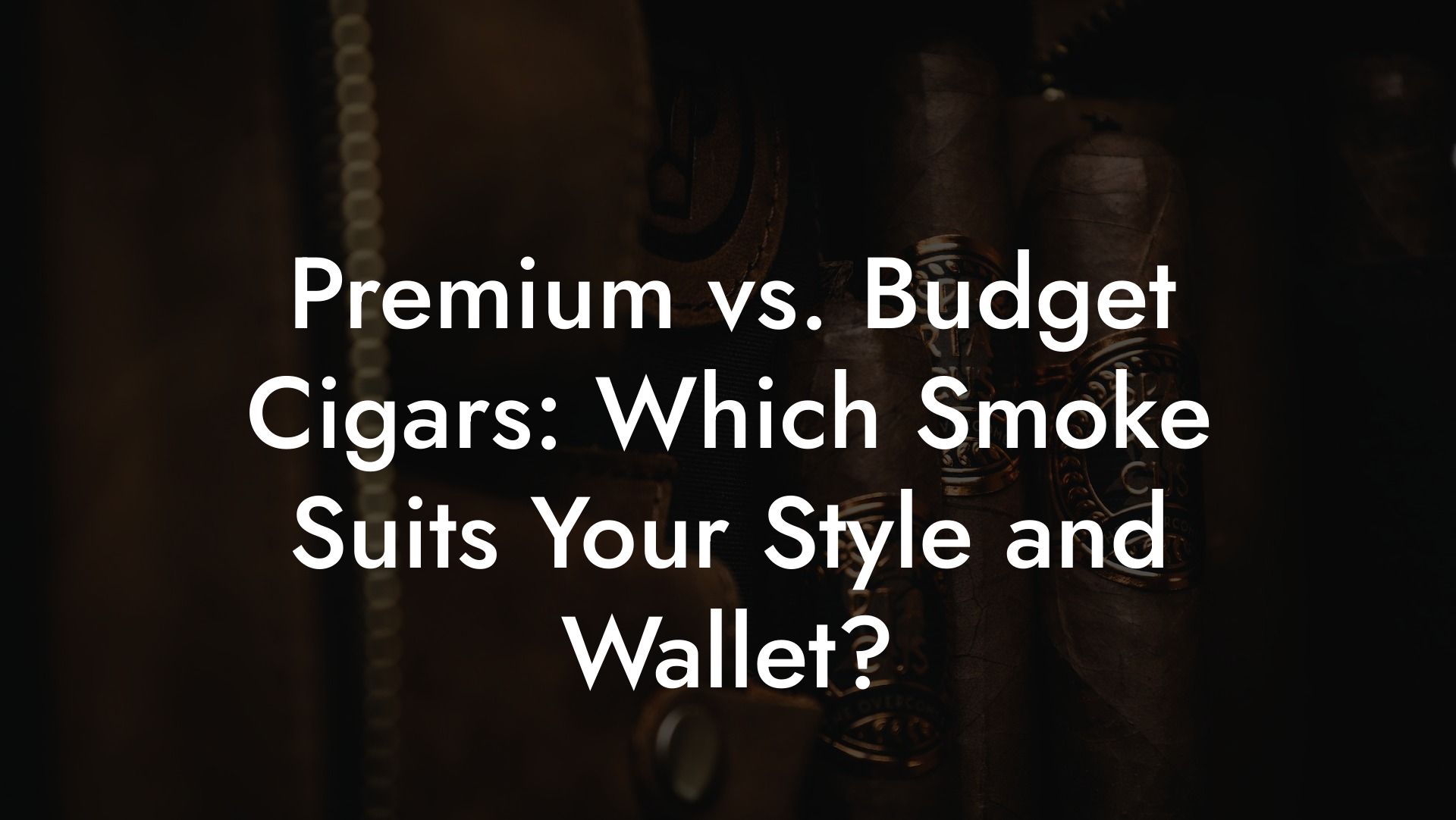 Premium vs. Budget Cigars: Which Smoke Suits Your Style and Wallet?