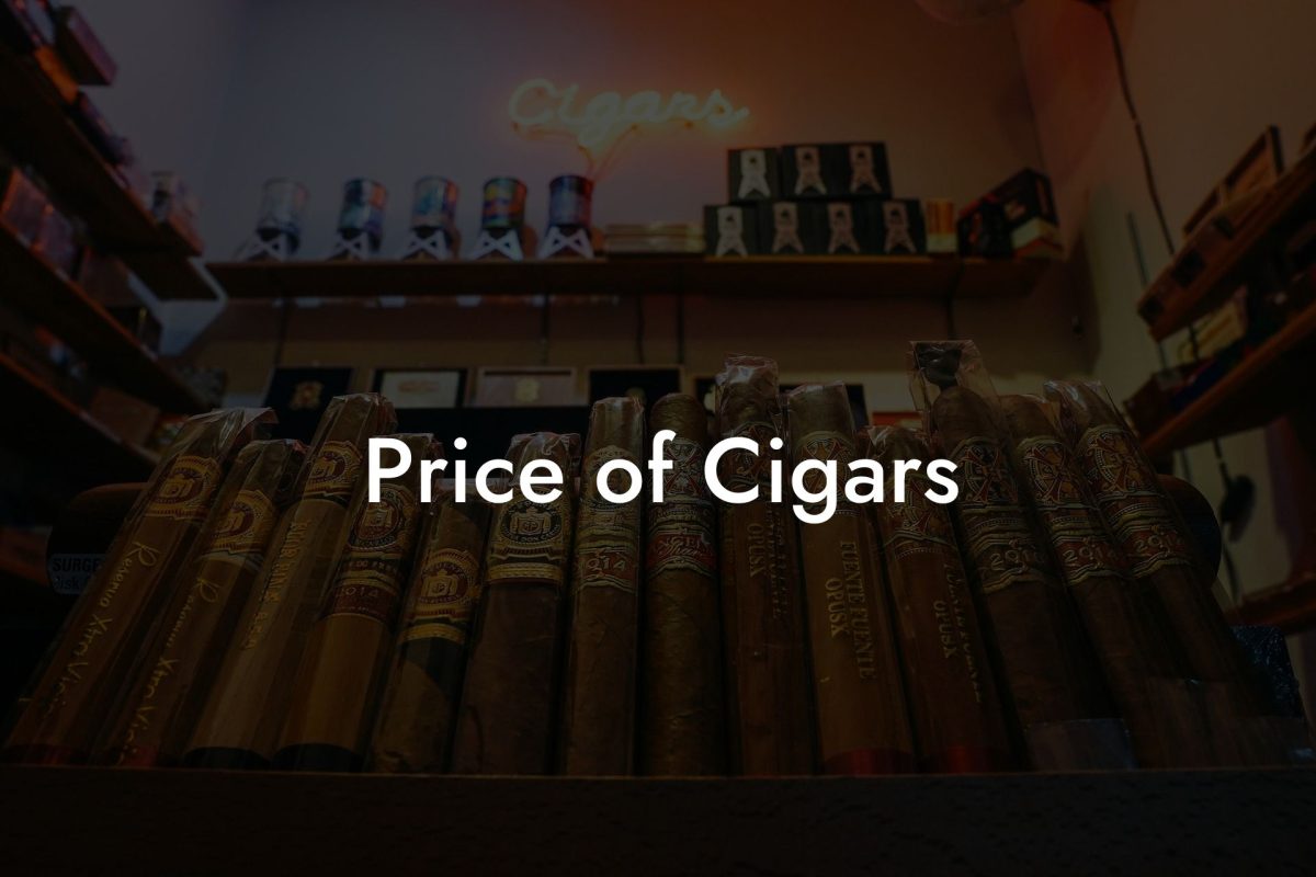 Price of Cigars