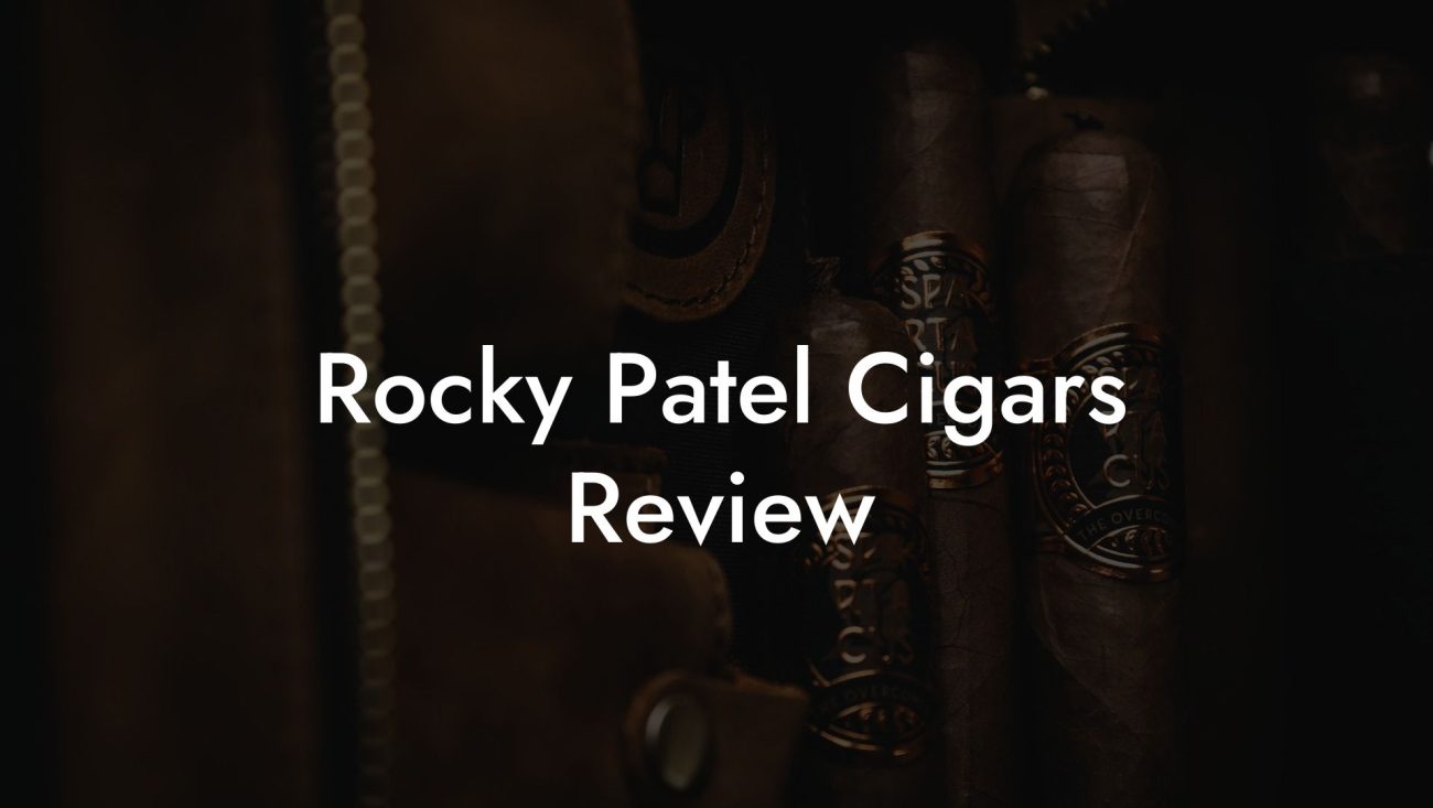 Rocky Patel Cigars Review