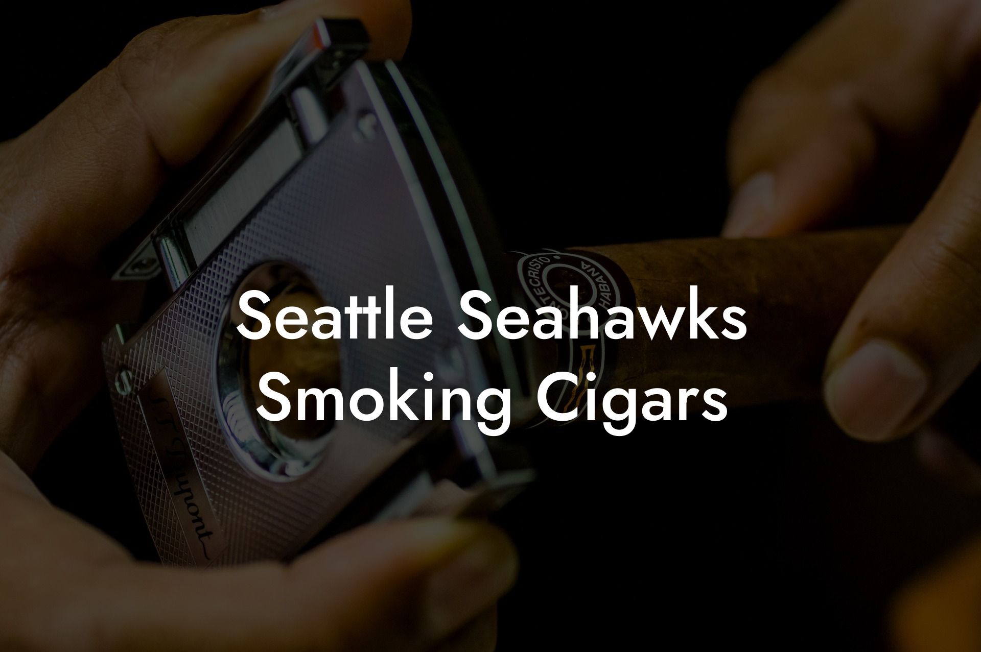 Seattle Seahawks Smoking Cigars