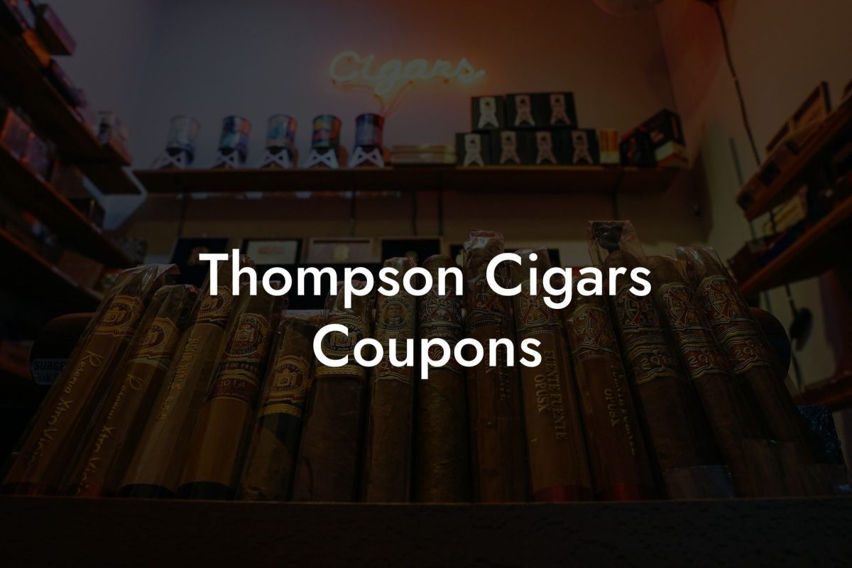 Thompson Cigars Coupons