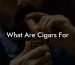 What Are Cigars For