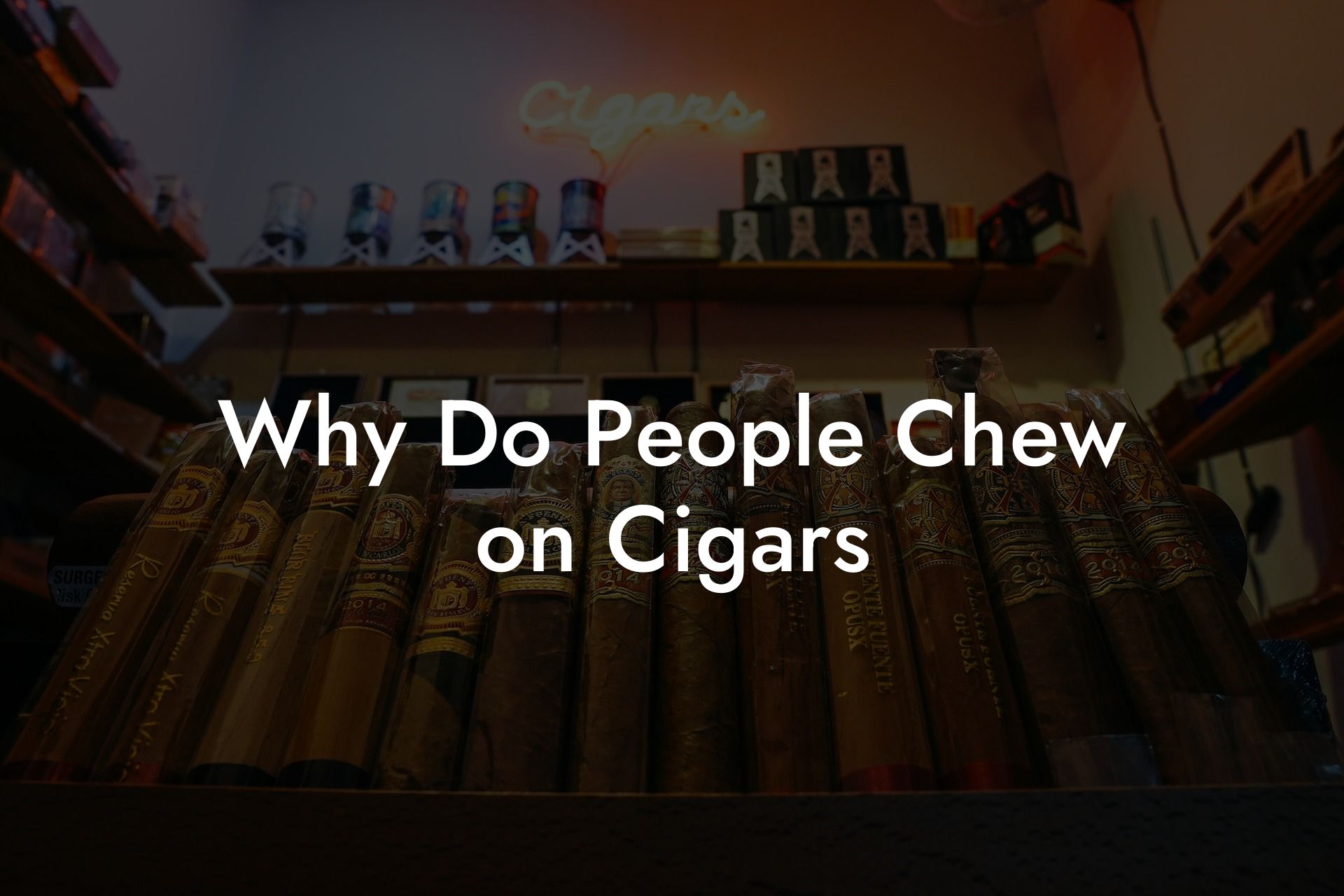 Why Do People Chew on Cigars